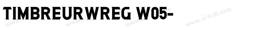TimbreURWReg W05字体转换